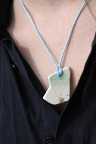 Upcycling-Anhänger aus Elbe-Scherbe