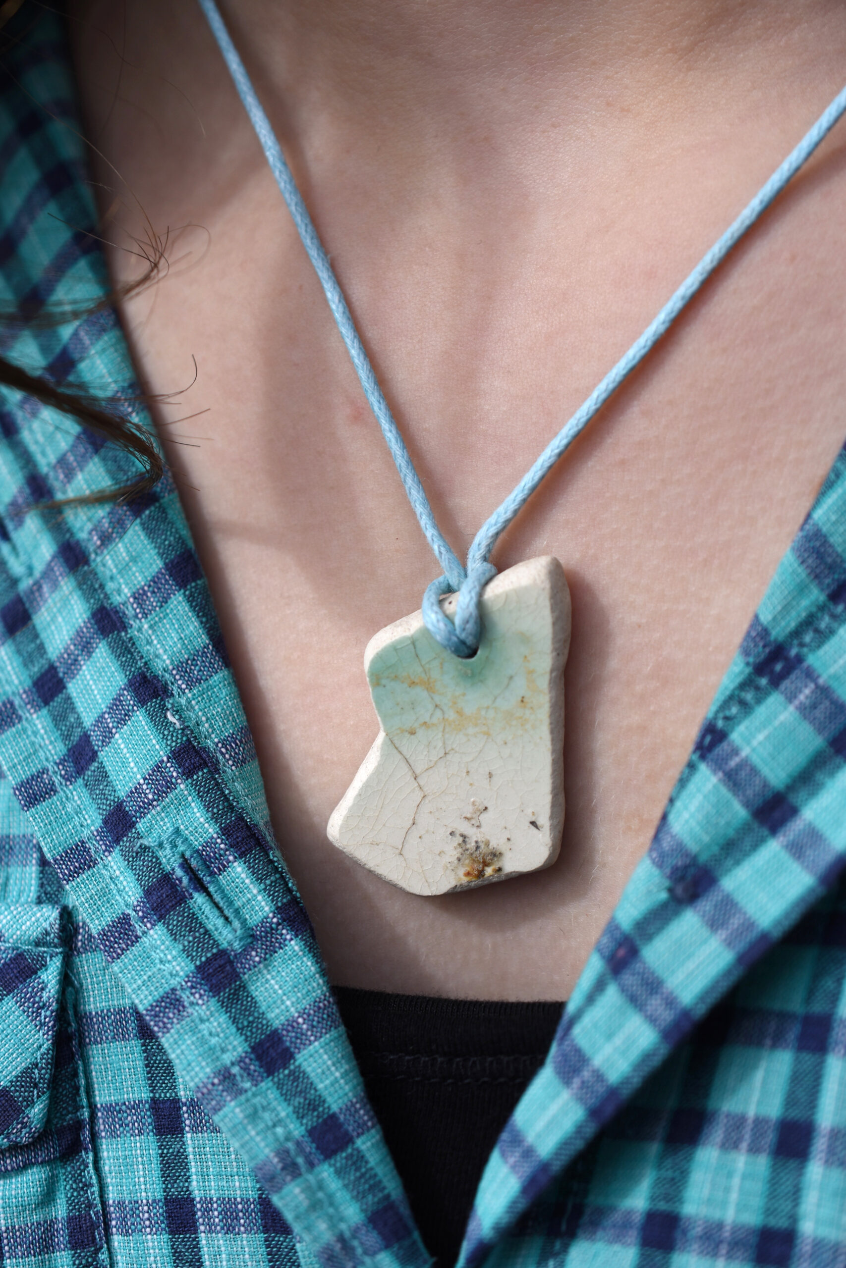 River pottery pendant Hamburg Elbe